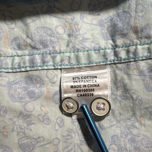 Peter Millar Cowboy Cantina Skulls & Tequila Men’s SS Stretch Shirt size Medium - Picture 8 of 14